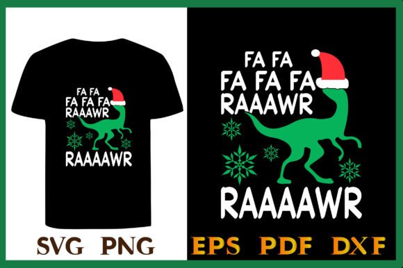 Dinosaur Christmas SVG Shirt: Festive Graphics for T-Shirt Designs