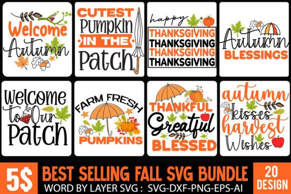 Fall SVG Bundle,Fall Farmhouse SVG