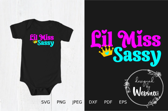 Lil Miss Sassy Graphics for T-Shirt Designs & Blog Visuals