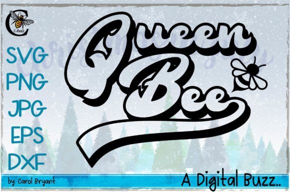 Queen Bee 2 Graphics for T-Shirt Designs & Craft Projects