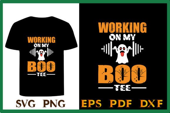 Working on My Boo Tee SVG Gamer T-Shirt Design